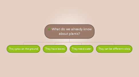 Mind Map: What do we already know about plants?