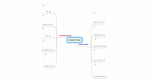 Mind Map: ЖИВОТНЫЕ