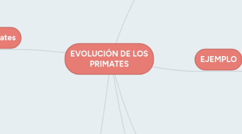 Mind Map: EVOLUCIÓN DE LOS PRIMATES