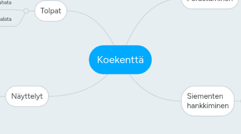 Mind Map: Koekenttä