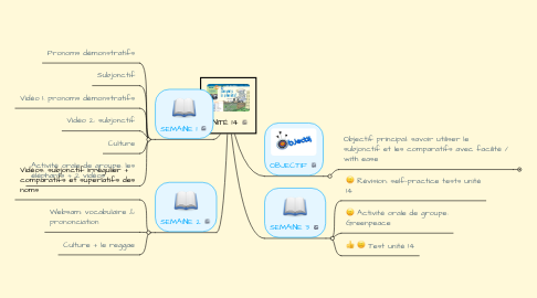 Mind Map: UNITÉ 14