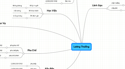 Mind Map: Lương Thưởng