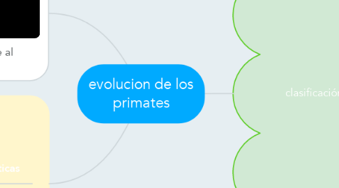 Mind Map: evolucion de los primates