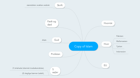 Mind Map: Copy of Islam