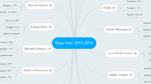 Mind Map: Rosa Inter 2015-2016