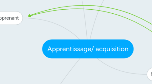 Mind Map: Apprentissage/ acquisition