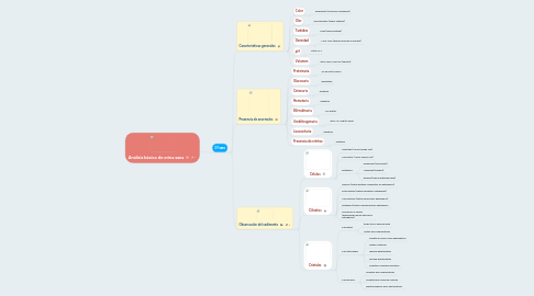 Mind Map: Análisis básico de orina sana