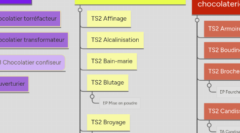 Mind Map: TG1 Chocolaterie