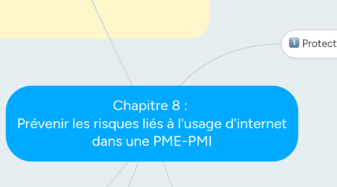 Mind Map: Chapitre 8 : Prévenir les risques liés à l'usage d'internet dans une PME-PMI