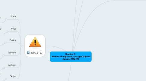 Mind Map: Chapitre 8 : Prévenir les risques liés à l'usage d'internet dans une PME-PMI