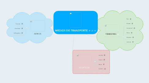 Mind Map: MEDIOS DE TRANSPORTE