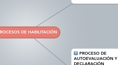 Mind Map: PROCESOS DE HABILITACIÓN