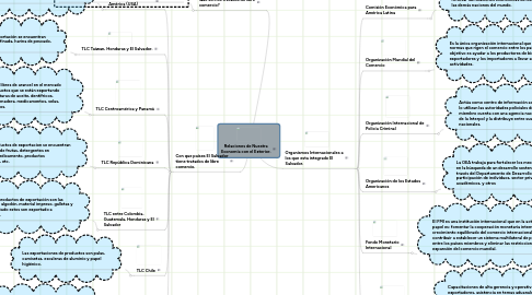 Mind Map: Relaciones de Nuestra Economía con el Exterior.