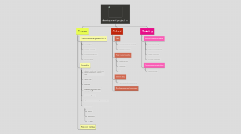 Mind Map: development project