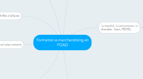 Mind Map: Formation e-marchandising en FOAD