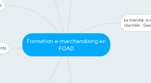 Mind Map: Formation e-marchandising en FOAD