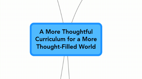 Mind Map: A More Thoughtful Curriculum for a More Thought-Filled World