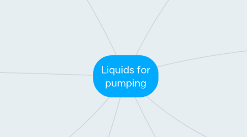 Mind Map: Liquids for pumping