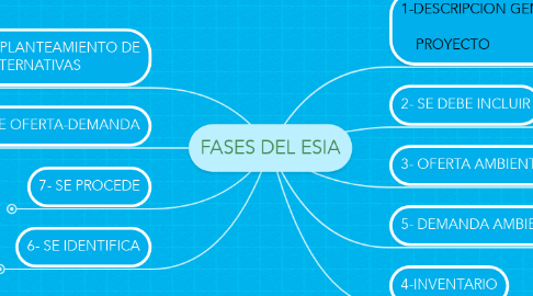 Mind Map: FASES DEL ESIA
