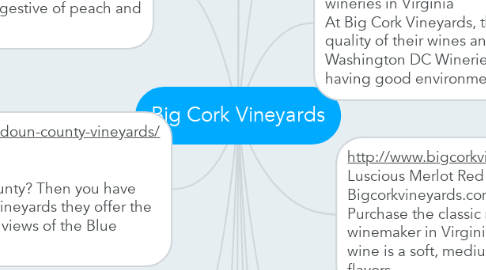 Mind Map: Big Cork Vineyards