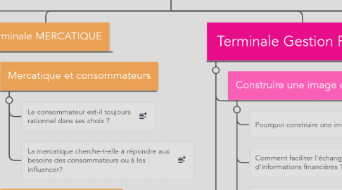 Mind Map: Programme STMG