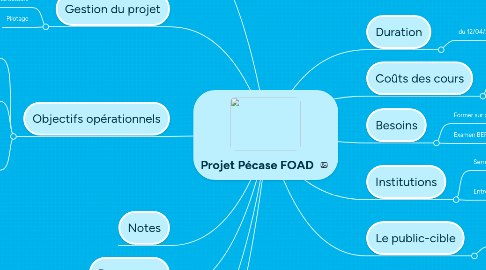 Mind Map: Projet Pécase FOAD