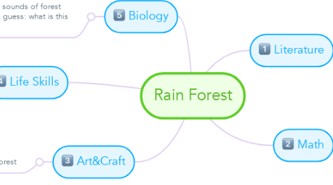 Mind Map: Rain Forest
