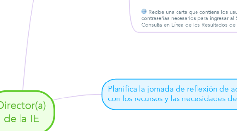 Mind Map: Director(a) de la IE