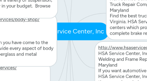 Mind Map: HSA Service Center, Inc