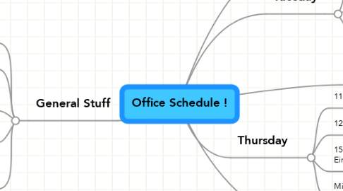 Mind Map: Office Schedule !
