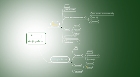 Mind Map: studying abroad