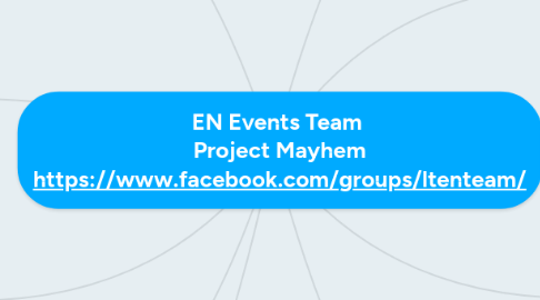 Mind Map: EN Events Team  Project Mayhem https://www.facebook.com/groups/ltenteam/