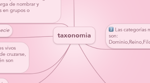 Mind Map: taxonomia