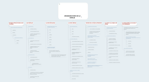 Mind Map: ORGANIZACIONES DE LA FAMILIA