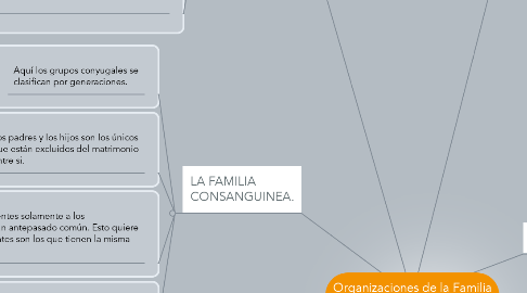 Mind Map: Organizaciones de la Familia en la Historia.