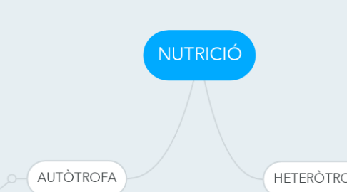Mind Map: NUTRICIÓ