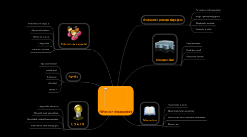 Mind Map: Niños con discapacidad