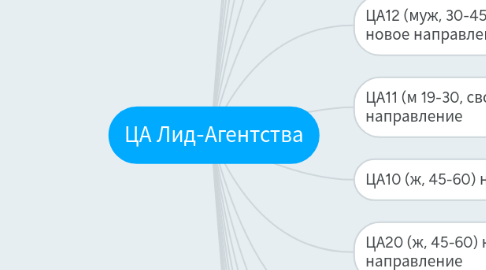 Mind Map: ЦА Лид-Агентства