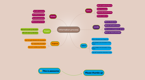 Mind Map: Information process