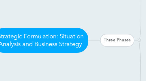 Mind Map: Strategic Formulation: Situation Analysis and Business Strategy