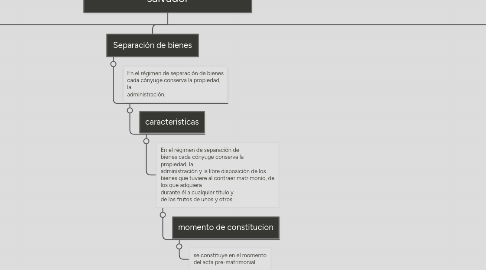 Mind Map: Regimenes patrimoniales de el salvador