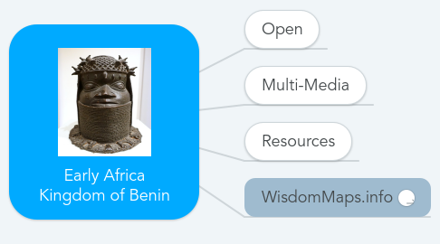 Mind Map: Early Africa Kingdom of Benin