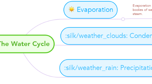 Mind Map: The Water Cycle