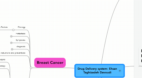 Mind Map: Drug Delivery system: Ehsan Taghizadeh Davoudi