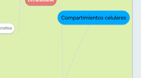 Mind Map: Compartimientos celulares
