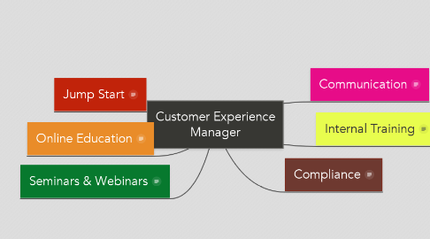 Mind Map: Customer Experience Manager