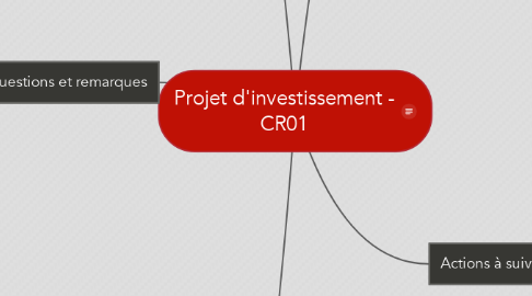 Mind Map: Projet d'investissement - CR01