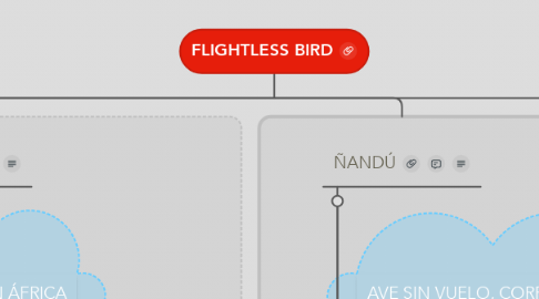 Mind Map: FLIGHTLESS BIRD