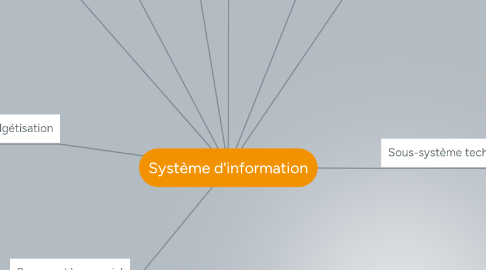 Mind Map: Système d'information