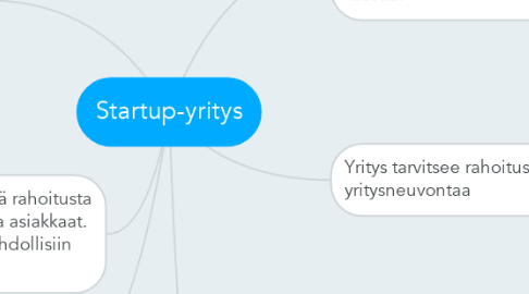 Mind Map: Startup-yritys